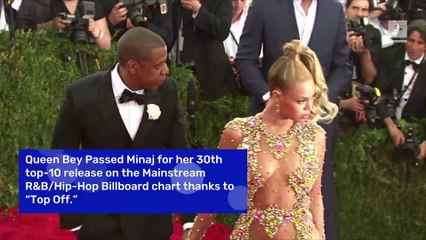 Beyoncé Passes Nicki Minaj for Most Billboard Top 10 Hits