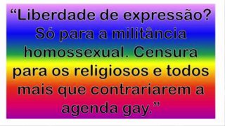 Lei da Mordaça (PLC122) - o Fascismo Gay