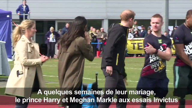 Le prince Harry et Meghan Markle assistent aux essais Invictus