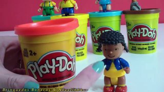 Surpresa Massinha Play Doh Caillou Peppa Pig Daniel Tigre Em Portugues Play Doh surprise Learn Color