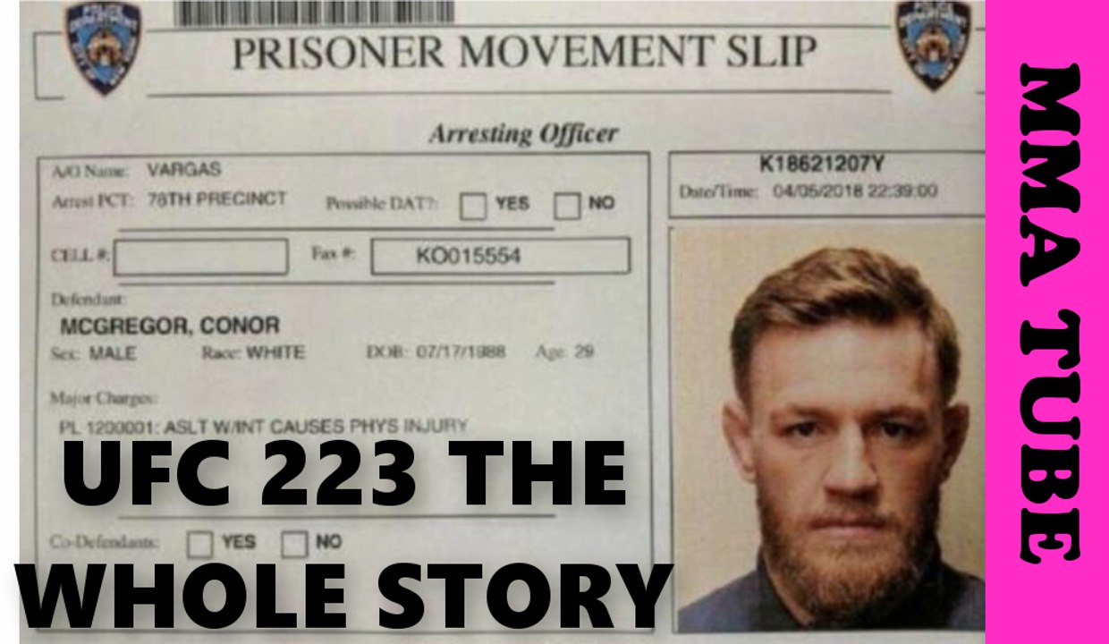 UFC 223 The Whole Story-Conor Mcgregor Bus Arrest-Al Iaquinta New Main Event-MMA Community Reaction To UFC 223 Changes