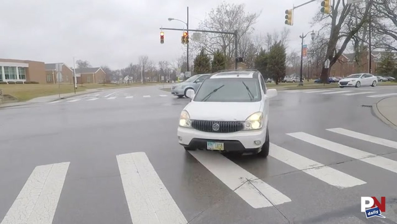 Cyclist Catches Head-On Collision With Car On Camera