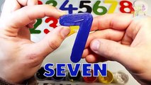 Numbers Puzzle Spelling Song Wooden 123 Color Learn Counting Number Painted Count Video for Toddlers