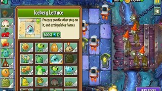 Plants vs Zombies 2: Frostbite Caves Fire Peashooter Future Grave Stone!