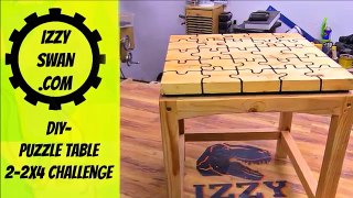 How to Make a Simple Puzzle End Table | Izzy Swan