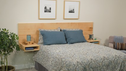 Build a Modern Floating Headboard From One Sheet of Plywood
