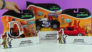 Toy Cars from the Zootopia Movie