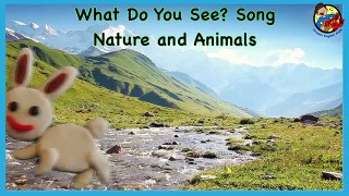 What Do You See? Song | Nature and Animals | Learn 12 Words English Matt VS Bat