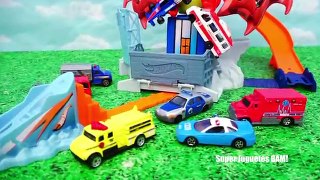 Juguetes de Hot Wheels - Ataque de dragón!! Emergencia en la ciudad!! - Super Juguetes BAM!