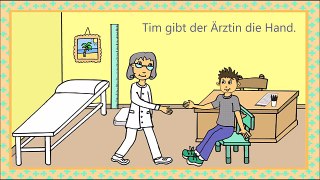 Deutsch lernen: Arzt, Krankenhaus + Apotheke - German for children and beginners: at the doctors