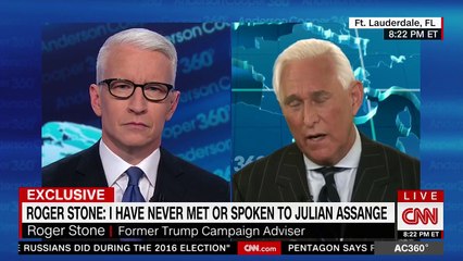 Trump confidante Roger Stone swears to Anderson he was poisoned — but refuses to prove it