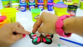 How to make Play Doh Butterfly #1 Colorful Butterfly
