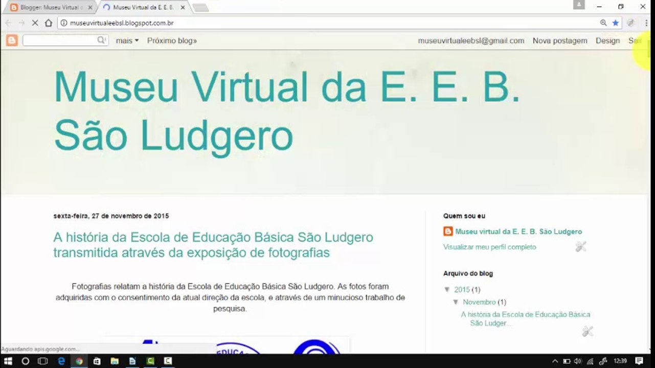 Como criar um museu virtual através de um blog [ferramenta BLOGGER do Google]