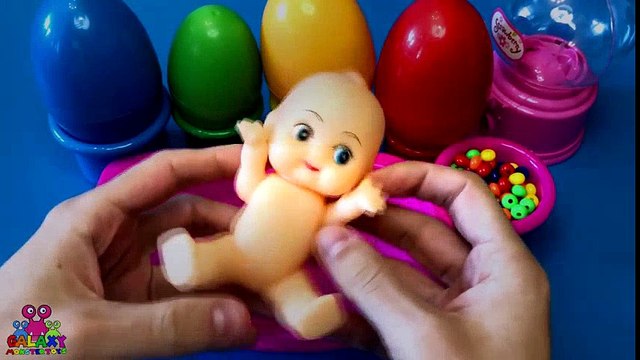 Baby Doll Bath Time with Surprise Eggs Learn Colors Video For Toddlers Kids Toy Play | Educational child channel