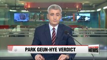 Former president Park Geun-hye sentenced gulity in 16 charges out of 18 accused