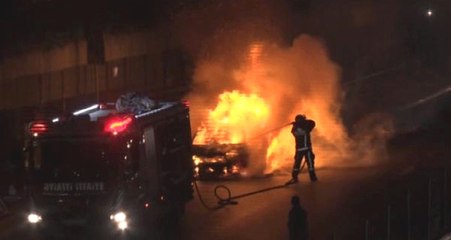 Seyir Halindeki Taksi Cayır Cayır Yandı! O Anlar Kameraya Yansıdı