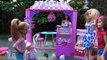 Cute Puppy ! SWEET Treats Bakery ! Barbie and her sisters enjoy Cookies and other Sweets