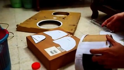 #1: Boba Fett Helmet Part 1 - Cardboard With Template | How To | Dali DIY