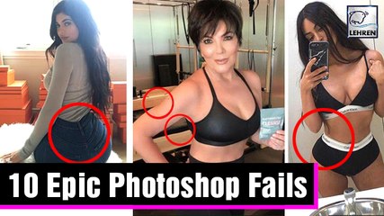 10 Epic Photoshop Fails Of The Kardashian-Jenner Clan