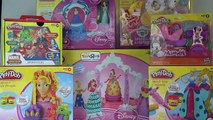 PLAY-DOH Pretty Princess, Belle, Cinderella, Rapunzel, Aurora, Castle. Disney, Ball Gowns