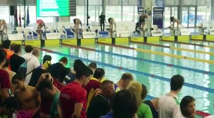 Michelle Alonso en el campeonato de España absoluto de natación femenino