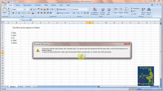 011 Copy Excel files and whole folder of Excel files with everything in it.