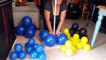 Columna con globos de tema batman