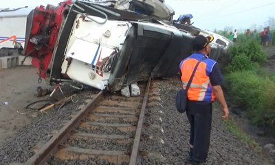 Evakuasi KA Sancaka, 8 dari 12 Gerbong Sudah Dipindahkan