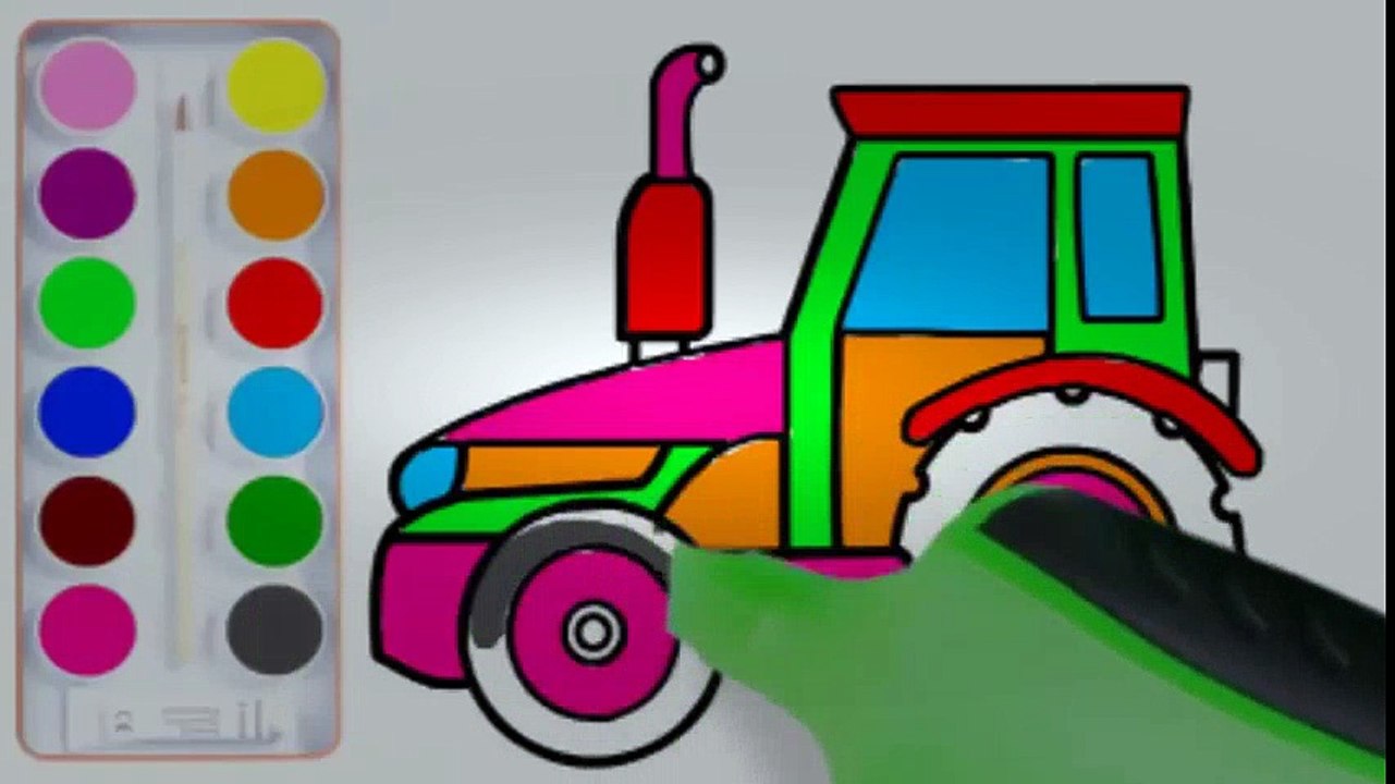 Draw and color videos for kids  Coloring Pages| How to Draw and paint Colored Big Car for Kids (4k) | Educational child channel