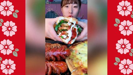 MEOGBANG BJ COMPILATION-CHINESE FOOD-MUKBANG-Greasy Chinese Food-Beauty eat strange food-NO.120