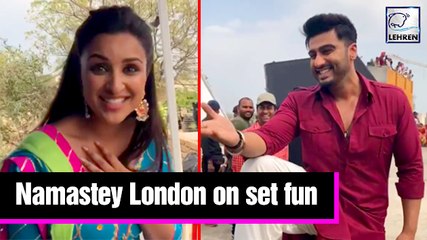 Télécharger la video: Arjun Kapoor Parineeti Chopra On Set Masti | Namastey England