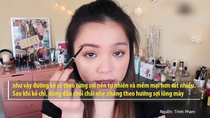 Hướng dẫn chi tiết từng công đoạn kẻ lông mày một cách tự nhiên, nhẹ nhàng nhất