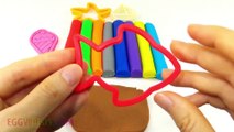 Learn Colors for Kids Play Doh Ice Cream Fish Molds Toddlers Children Toys EggVideos.com
