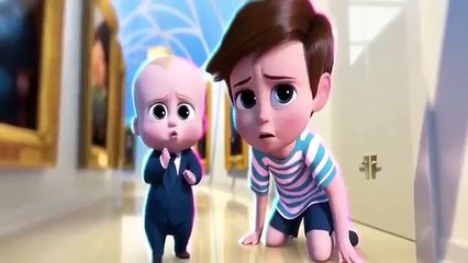ボス・ベイビー・ファニー・ディズニー・フェイス・スワップを映画化する子供たちのための映画「キャンパス・ラーニング・カラー」null