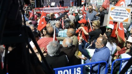 CHP mitinginde 1 kişi gözaltına alındı