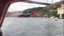 İstanbul Boğazı'nda gemi yalıya çarptı - Çarpma anı (2) - İSTANBUL