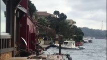 İstanbul Boğazı'nda gemi yalıya çarptı - Detaylar (2) - İSTANBUL