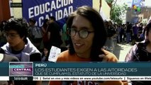 Policía de Perú interviene universidad y detiene a marchistas