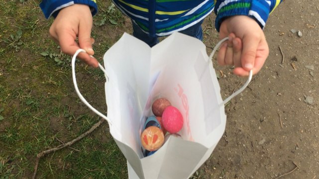 Chasse aux œufs, parc de la Fossette