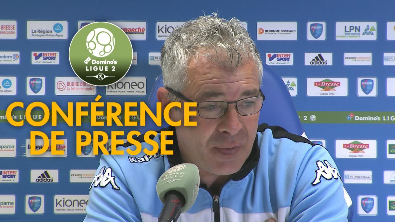 Conférence de presse FBBP 01 - Tours FC (1-1) : Hervé DELLA MAGGIORE (BBP) - Jorge COSTA (TOURS) - 2017/2018