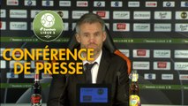 Conférence de presse FC Lorient - Paris FC (2-0) : Mickaël LANDREAU (FCL) - Fabien MERCADAL (PFC) - 2017/2018