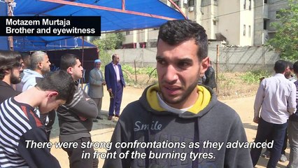 Funeral of Gaza journalist killed in border clashes