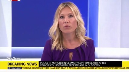 Reports of vehicle driving into crowd in German town of Munster