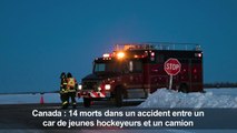 Canada: les secours sur place après l'accident de car