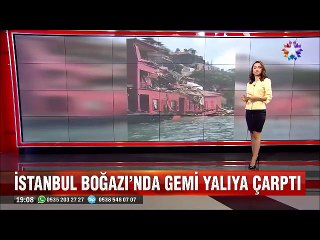 Dev yük gemisinin Hekimbaşı Salih Efendi yalısını harabeye çevirdiği anlar