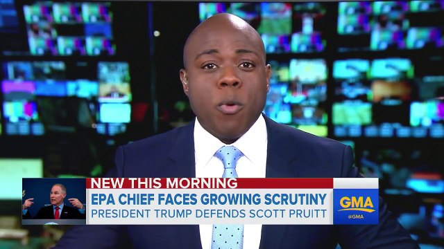 Trump defends the EPA chief as Republicans, Democrats call for Pruitt's resignat_HD