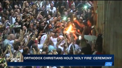 i24NEWS DESK | Orthodox Christians hold 'Holy Fire' ceremony | Saturday, April 7th 2018