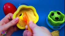 Kinetic Sand Learn Colors with Surprise EGGS and Soccer Balls Video Learning For Toddlers | Educational child channel