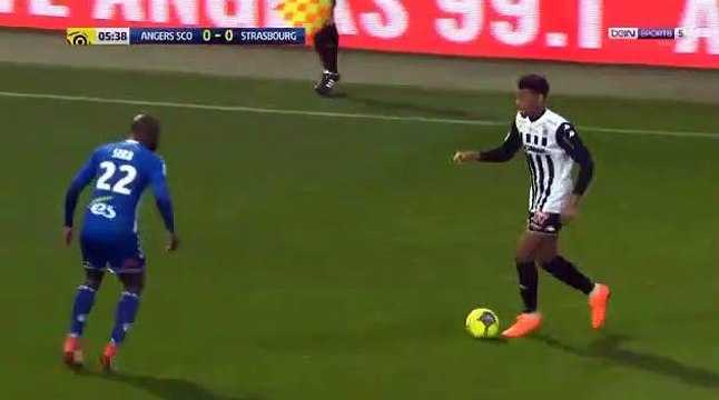 Résumé Angers 1-1 Strasbourg buts Toko-Ekambi, Jonas Martin