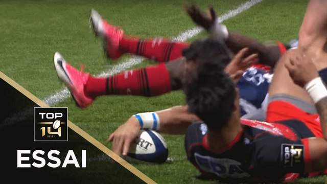 TOP 14 - Essai Pierre FOUYSSAC (SUA) - Agen - Oyonnax - J23 - Saison 2017/2018